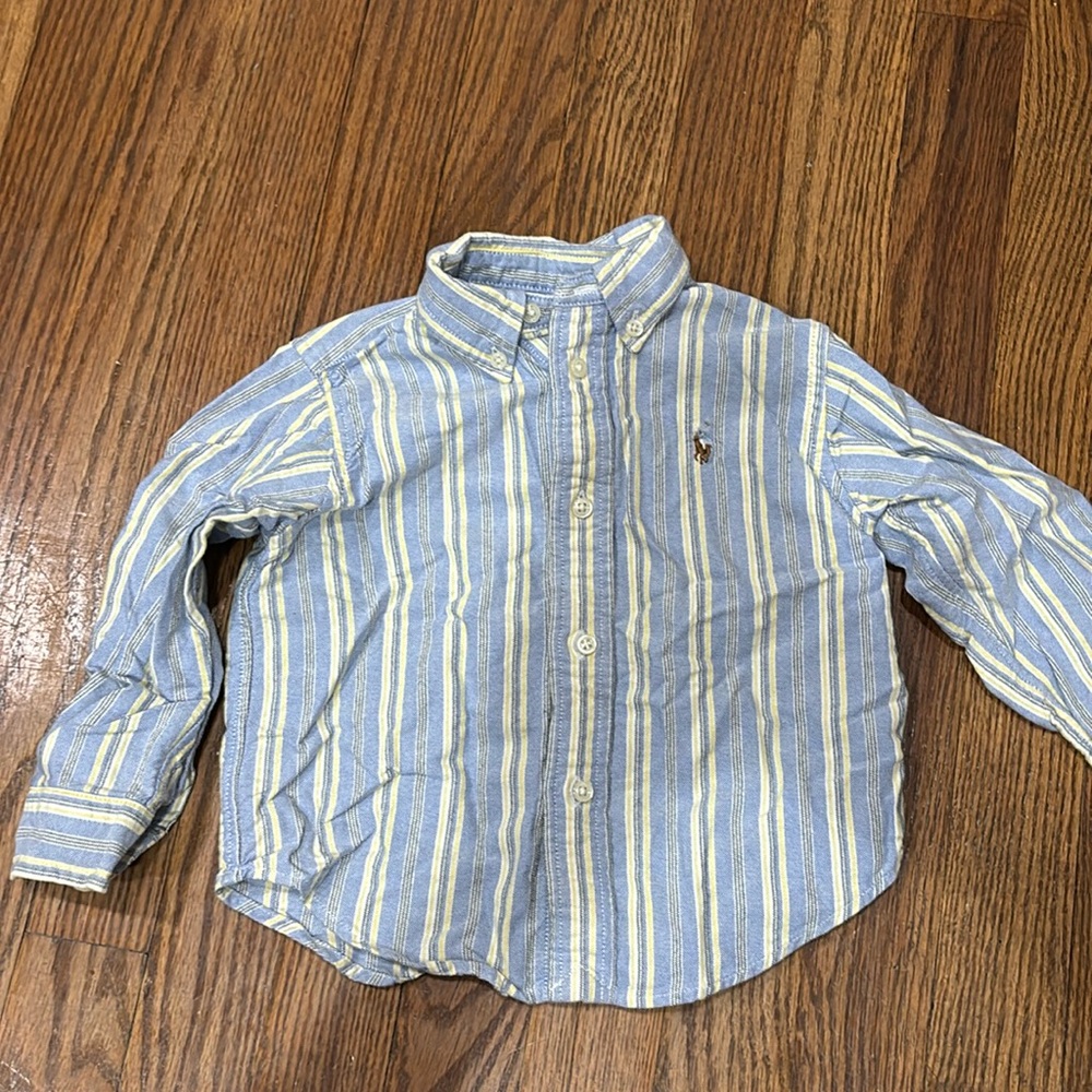 Ralph Lauren button down shirt size 24 months